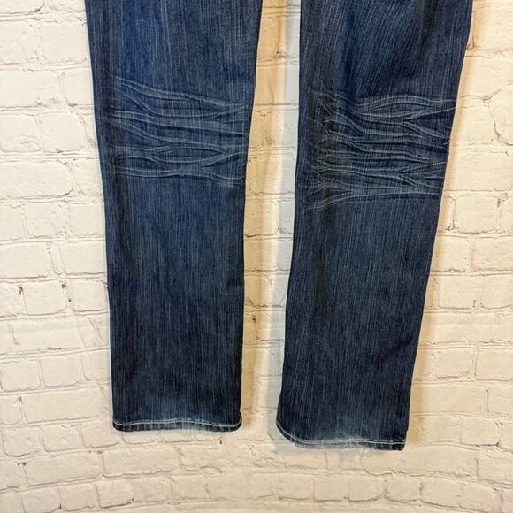 Adiktd Blue Straight Leg Jeans with Natural Fade - Picture 6 of 8